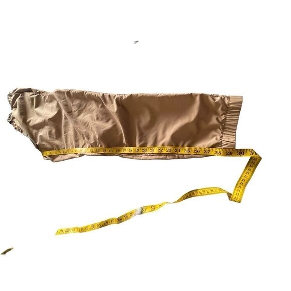 Hurley Mens Beige Nylon Tech Flat Front Drawstring Elastic Waist Jogger Pants XL - Picture 3 of 8